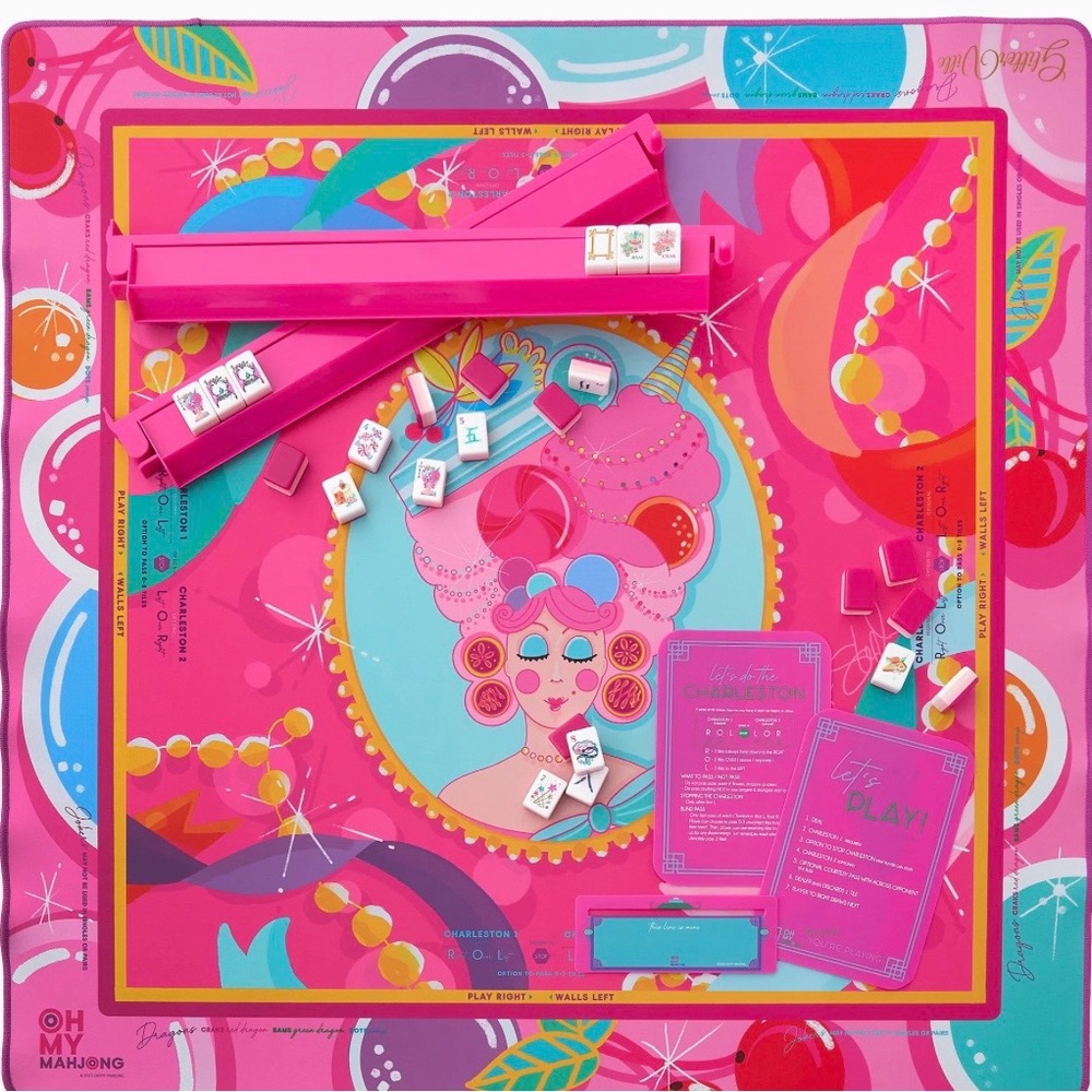 OMM Sweet Marie Glitterville Mah Jong Mat Brand New - Picture 2 of 3
